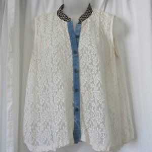 FREE PEOPLE | Boho Lace Tank